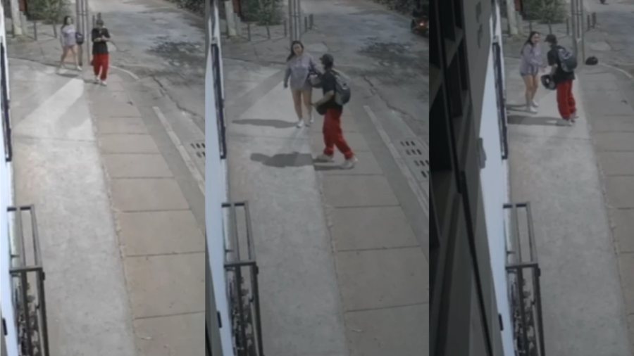 Violento atraco a una mujer en El Porvenir: cámara captó el ataque relámpago