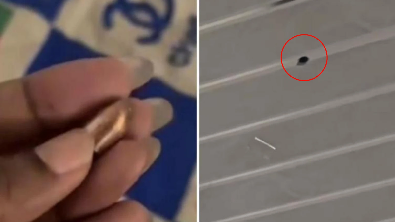 Bala perdida atravesó una pared y cayó en la cama de un niño