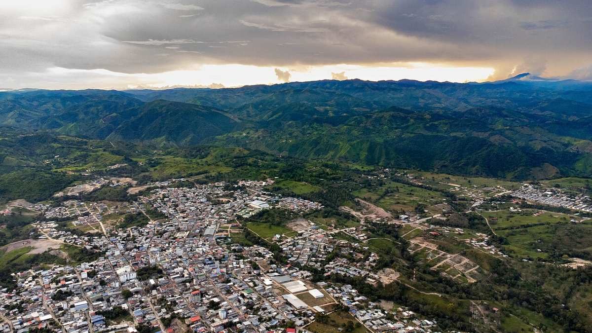 Vista panorámica de Santa Rosa del Sur, Bolívar