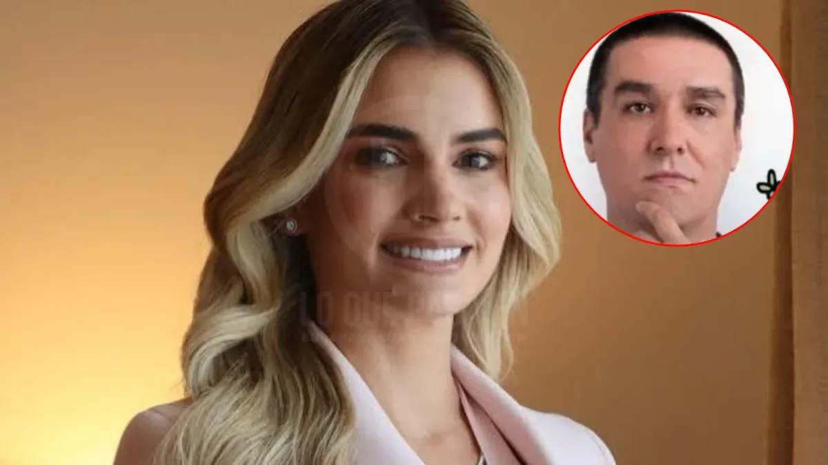 Ana Lucía Pineda, primera dama de Colombia, sonríe en un retrato con blazer rosado