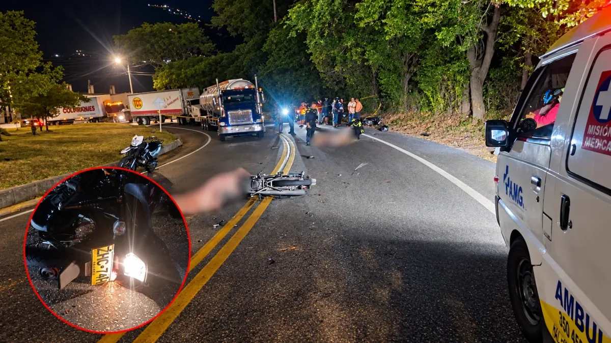 Dos personas murieron y una más resultó herida en grave accidente en el norte de Bucaramanga