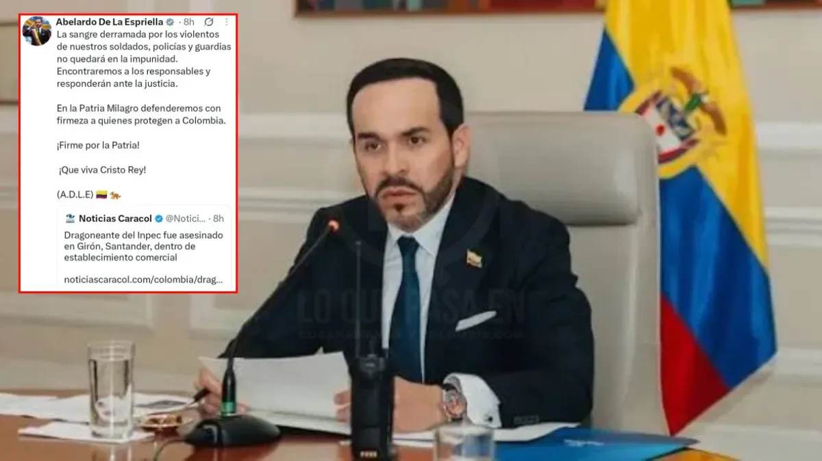 “No quedará impune”: De la Espriella tras asesinato de dragoneante del Inpec en Girón