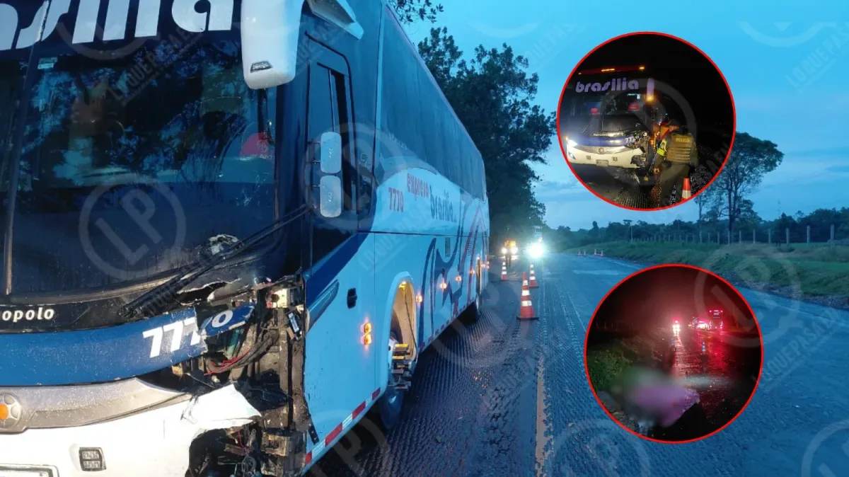 No sobrevivió al impacto: motociclista murió en accidente con un bus en Santander