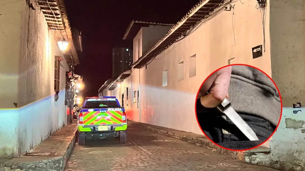Riña por presuntos motivos sentimentales dejó a un joven herido con arma blanca en Girón