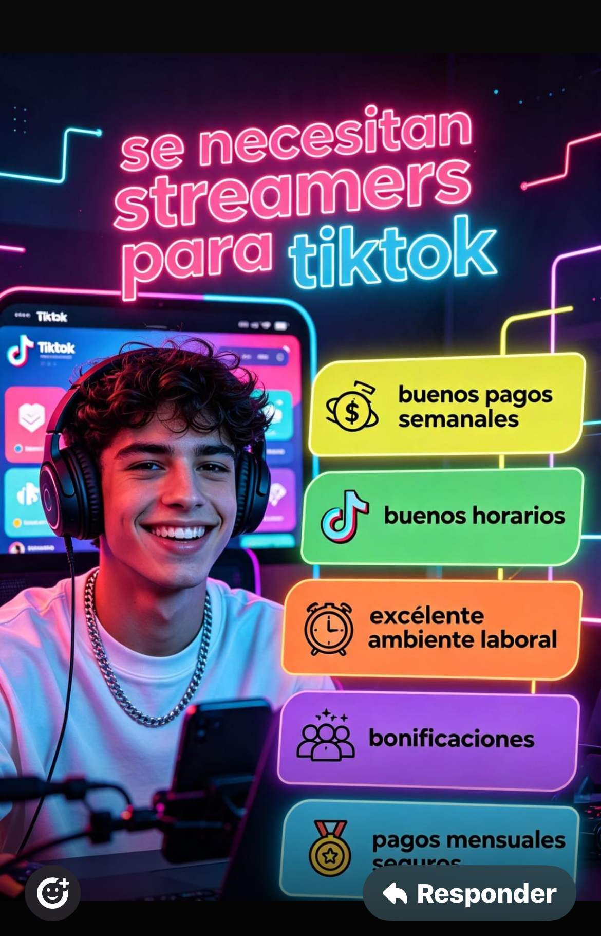 Streamer para tiktok