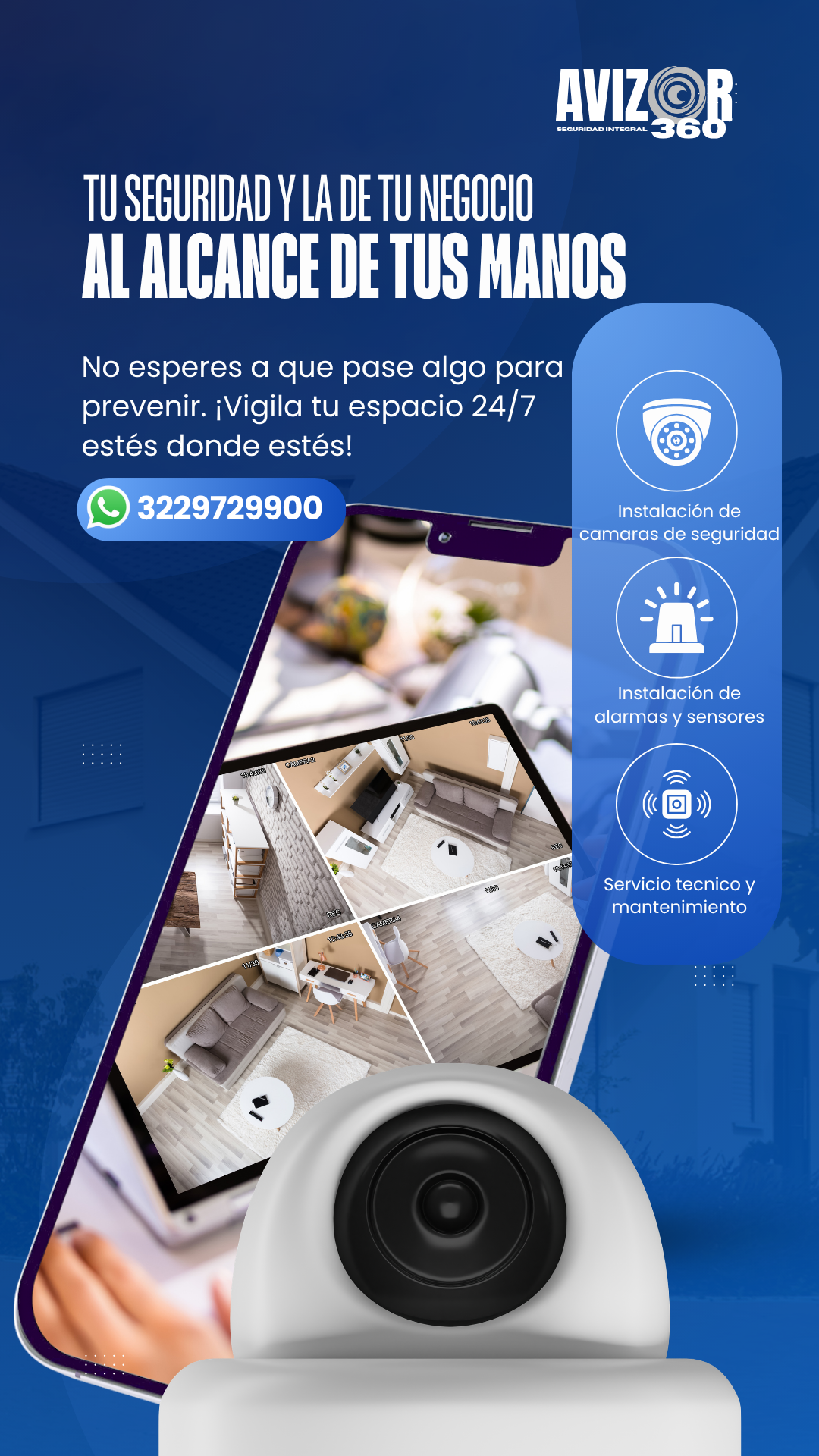 Instalación y mantenimiento de camaras y alarmas